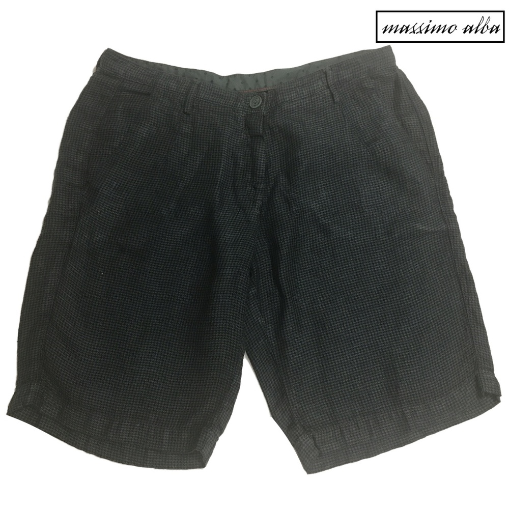 Massimo Alba Shorts Women Size 40 100% Linen/Flax